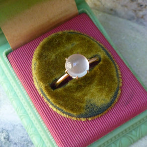 Antique Moonstone Ring In 10 Karat Rose Gold