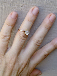 Antique Moonstone Ring In 10 Karat Rose Gold