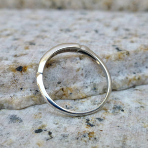 Late Art Deco Platinum and Diamond Wedding Band