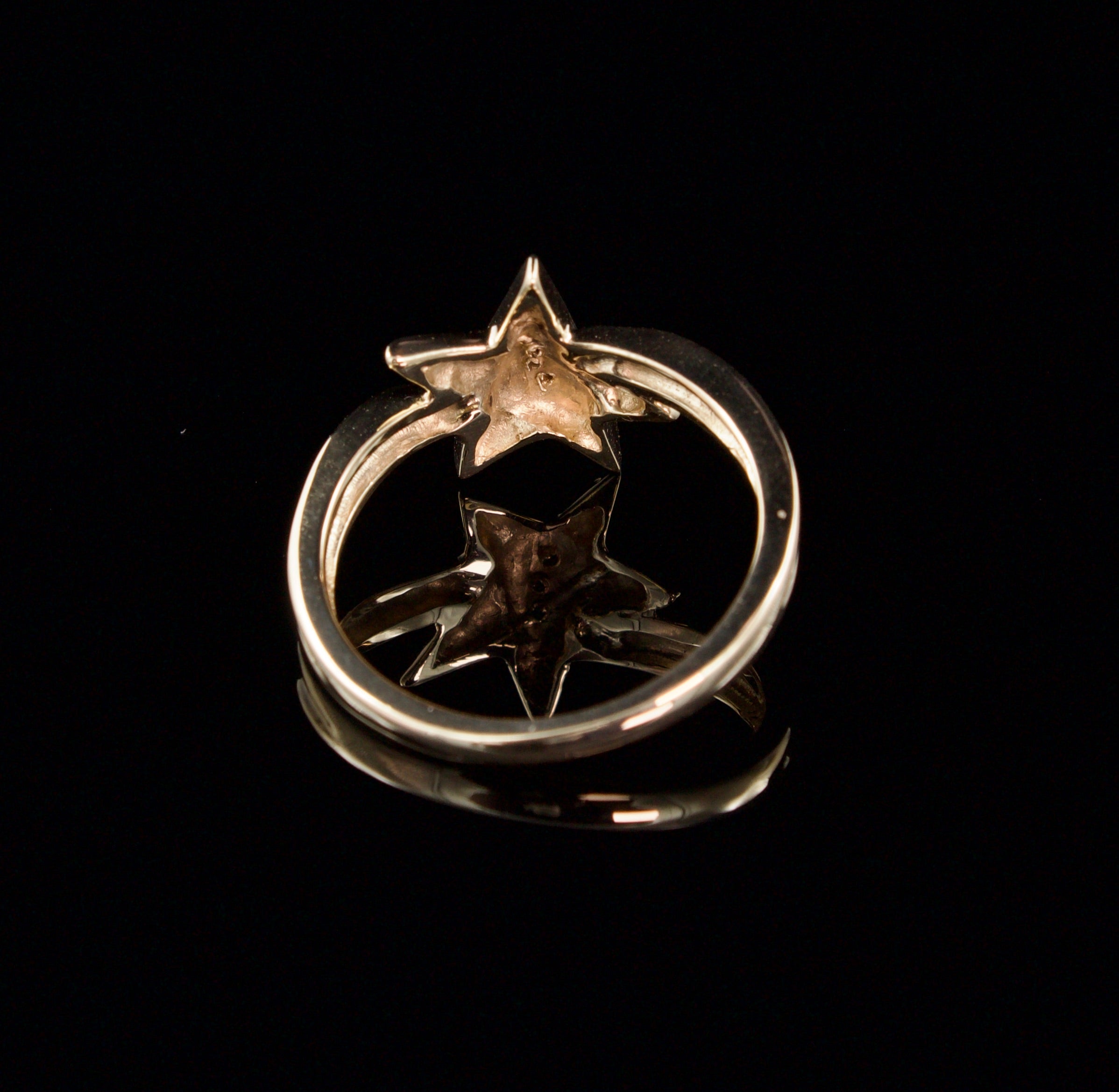 Diamond Shooting Star Ring In 10 Karat Gold