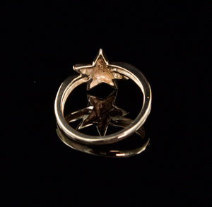 Diamond Shooting Star Ring In 10 Karat Gold
